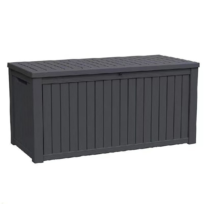 Bazik 29-in x 61-in x 28.3-in 157.74-ft³ Black Plastic Outdoor Deck Box