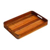 Bazik 14.96 x 10.24-in Natural Wood Decorative Service Tray