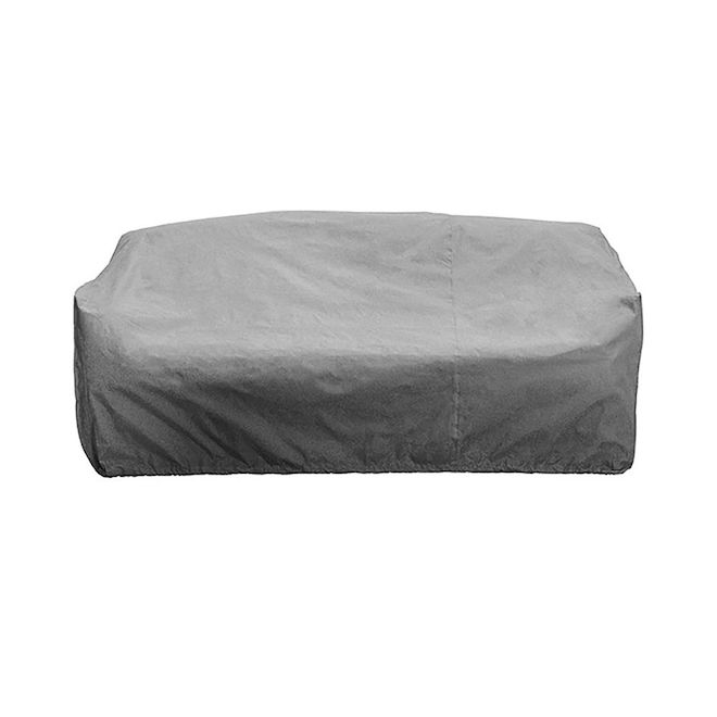 Elemental Patio Sofa Cover in Polyester 35.5 x 39 x 86-in - Grey