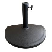 VALU+ 12.2 x 12.6-in Black Resin/Steel Half Round Patio Umbrella Base