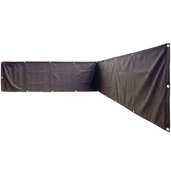 Landon & Co. Balcony Privacy Screen in Polyester 30 x 177-in - Grey