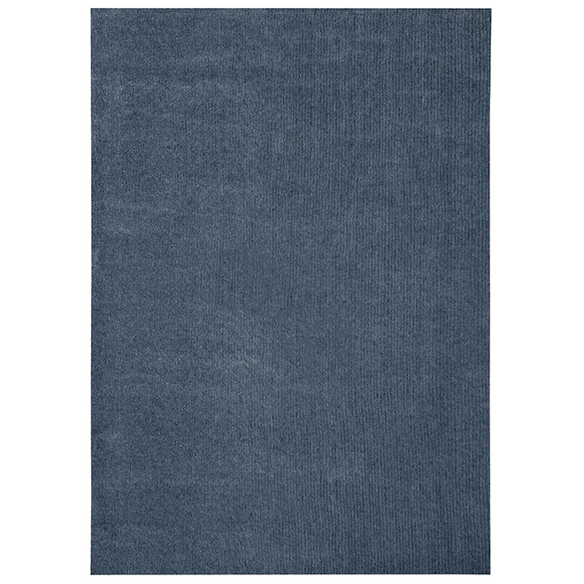 VALU+ Area Rug in Polyester for Outdoors or Indoors 6 x 8-ft - Charcoal