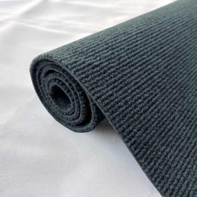 VALU+ Area Rug in Polyester for Outdoors or Indoors 6 x 8-ft - Charcoal