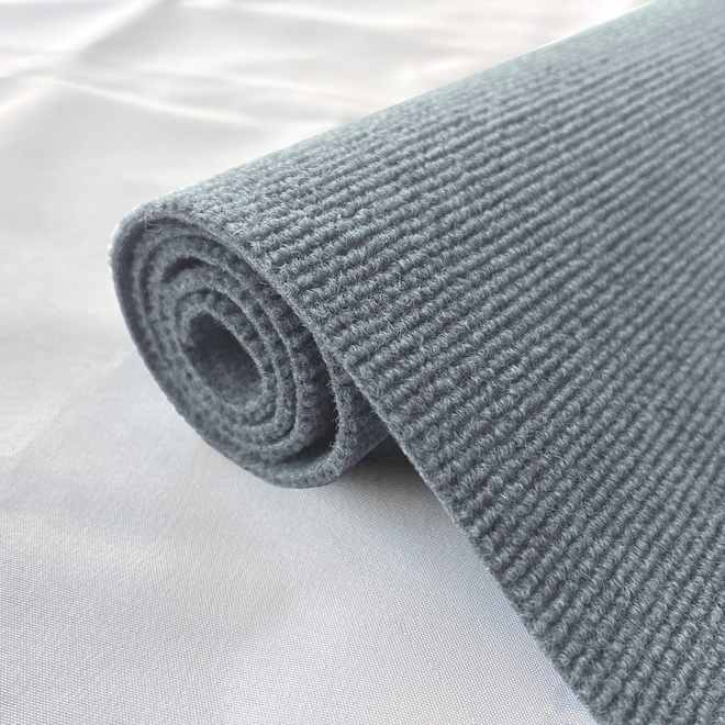 VALU+ Area Rug in Polyester for Outdoors or Indoors 6 x 8-ft - Grey