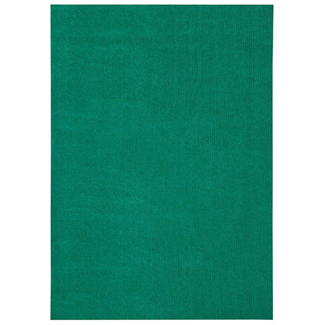 VALU+ Area Rug in Polyester for Outdoors or Indoors 6 x 8-ft - Green