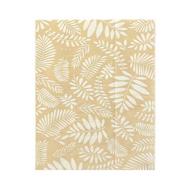VALU+ Rug with Leaf Pattern in Polypropylen 10 x 12-ft - Yellow