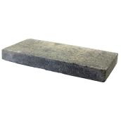 Basalite Solid Concrete End Cap - 8-in W x 2-in H x 16-in L - Textured - Grey