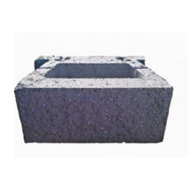 VALLEYSTONE Concrete Block Valley Stone 8'' x 18'' x 12'' Grey