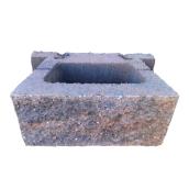 Basalite Valley Stone Standard Concrete Block - For Outdoor - Canyon Blend - 18-in W x 12-in D x 8-in H