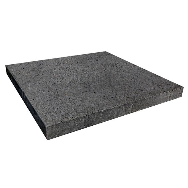 Smooth Patio Slab 18" x 18" x 45 mm Charcoal 100075940 RONA