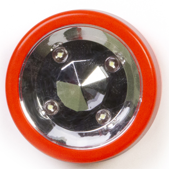 Coloured Xtreme Strobe LED Light - Orange and Silver