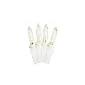 Set of 100 Incandescent Lights - White Wire - 21.6' - Clear