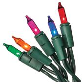 Jeu de 350 lumières incandescentes, 72,4', multicolore