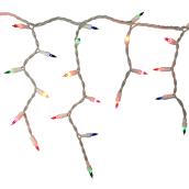 Filet de 100 lumières style glaçons, multicolore