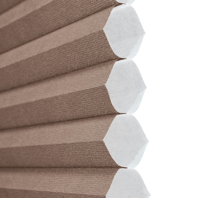 allen + roth Recycled Polyester Linen Finish Blackout 1-in Cellular Pleated Shade - 46 x 64-in