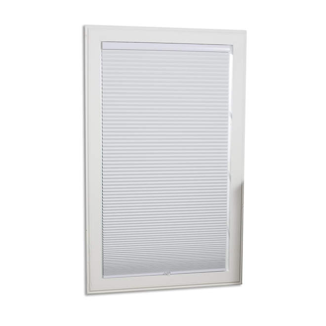 allen + roth White Recycled Polyester Blackout 1.5-in Cellular Pleated Shade - 70 x 64-in