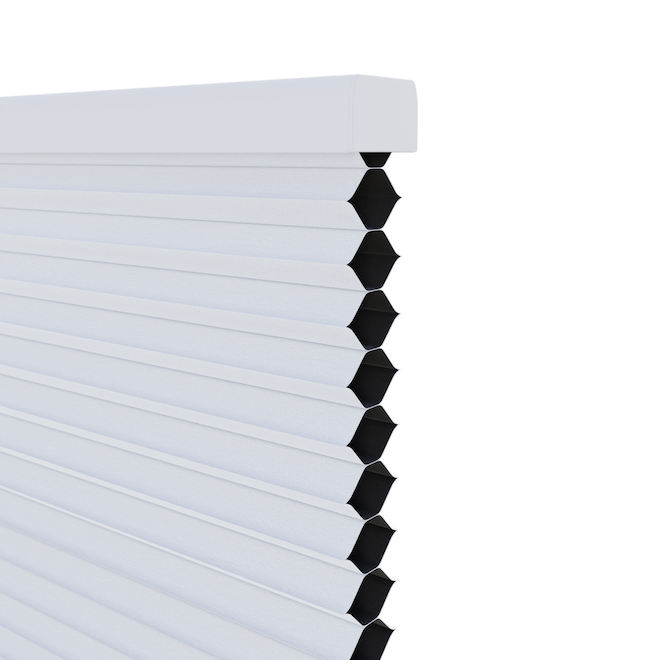 allen + roth White Recycled Polyester Blackout 1.5-in Cellular Pleated Shade - 70 x 64-in