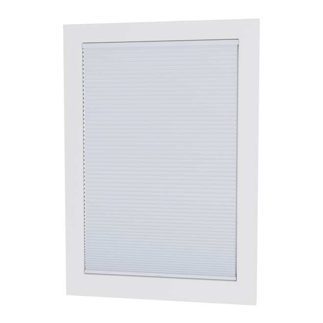 allen + roth 27-in x 64-in White Recycled Polyester Blackout Cellular Pleated Shade