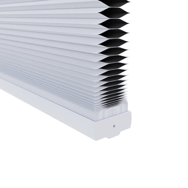 allen + roth 27-in x 64-in White Recycled Polyester Blackout Cellular Pleated Shade