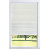 allen + roth 46-in x 64-in Blackout Recycled Polyester Cellular Shade - White