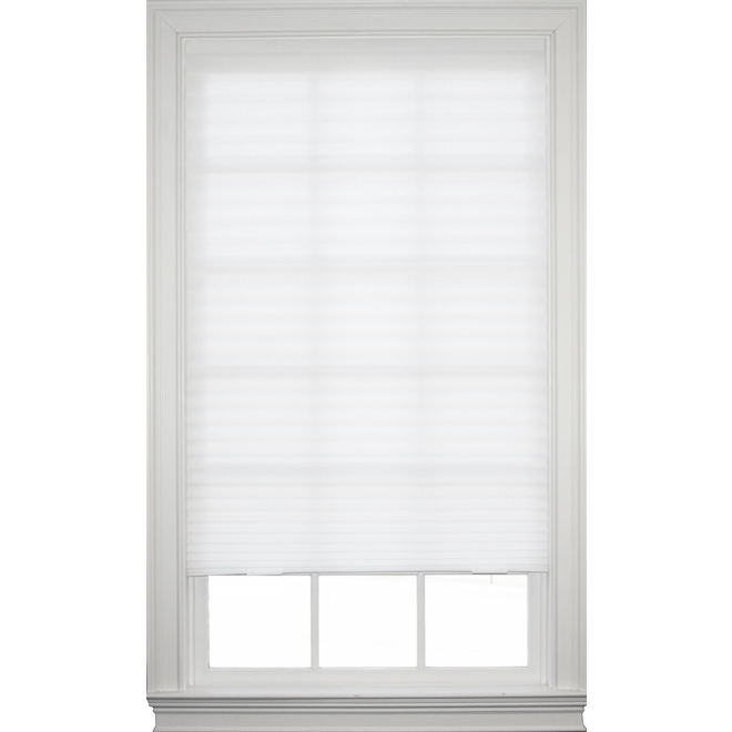 VALU+ Cordless Pleated Blinds 36 x 72-in - White