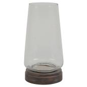 Porte-chandelle en verre hurricane, 10,75”"