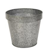 Pot en acier Allen + Roth, 9,5 po x 9,4 po, galvanisé