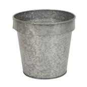 Pot en acier Allen + Roth, 9 po x 8,2 po, galvanisé