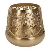 Allen + Roth Cutout Lantern - 8" x 7.5" - Steel - Gold