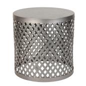 Allen + Roth Westbrook Round Side Table - 17.5-in - Galvanized