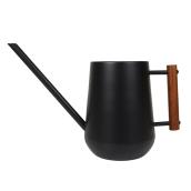 Allen + Roth Watering Can - Wood and Steel - Black