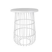 Allen + Roth Trellis Plant Stand - Metal - 21-in - White