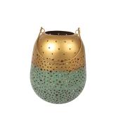 allen + roth 9 x 7-in Golden Metal Decorative Small Lantern