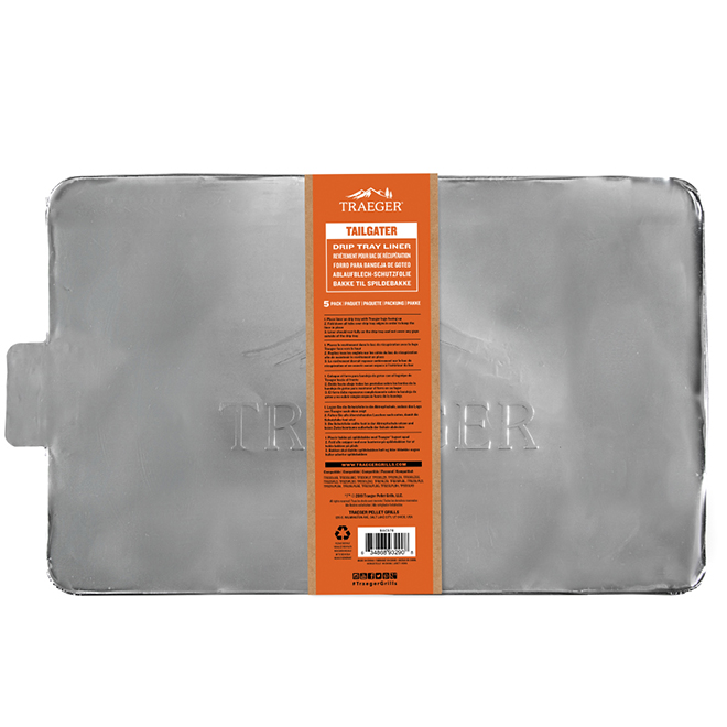 TRAEGER PELLET GRILL Drip Tray Liners 20 Series Aluminum Pack of
