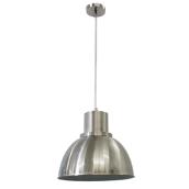 Dome 1-Light Pendant Light- 35" - Steel - Brushed Nickel