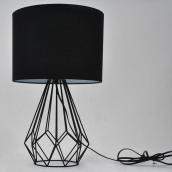 Lampe de table allen + roth, acier et tissu, 12,5 po x 20,65 po, bronze/noir