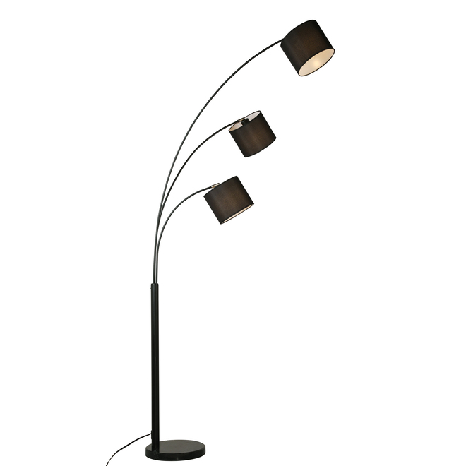 allen + roth 72-in Traditional 3-Light Floor Lamp