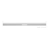 Schluter Systems KERDI-LINE-VARIO 4-ft Square Linear Drain for Tiled Showers - Stainless Steel