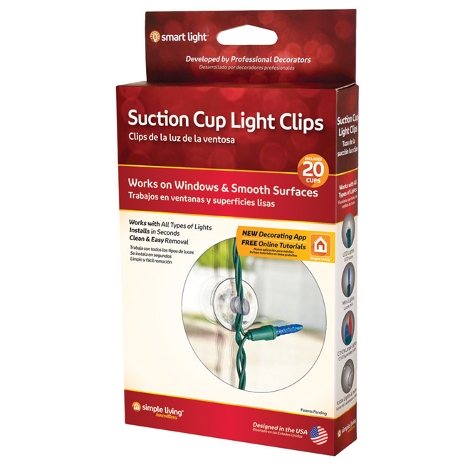 Suction Cup Light Clips - 20-Pack 716020