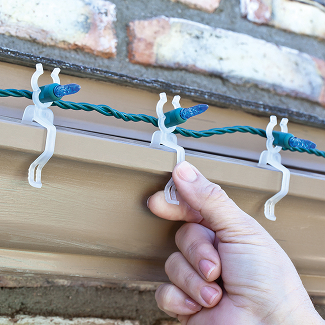 Simple Living Solutions Universal Light Clips Polypropylene Clear