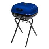 Americana 21.5-in Blue Portable Charcoal BBQ with Retractable Legs