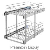 Rev-A-Shelf Two-Tier Pull-Out Organizer with Soft-Close Slides - 11.75 x 19 x 22-in