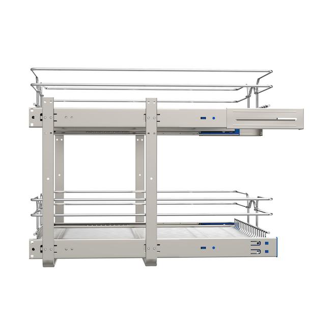 Rev-A-Shelf Two-Tier Pull-Out Organizer with Soft-Close Slides - 20,75 x 19 x 22-in