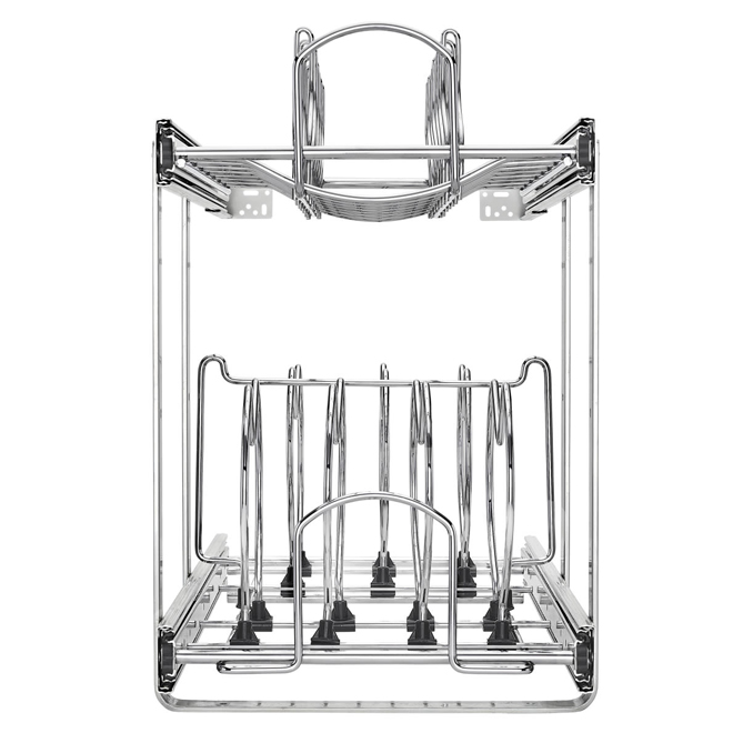 Organisateur de batterie de cuisine à 2 niveaux Rev-A-Shelf, 11,75 x 18,12 po