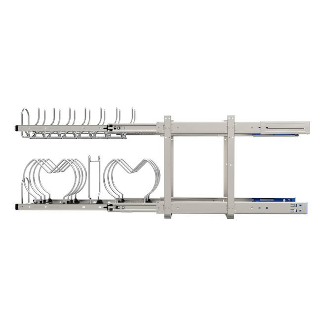 Organisateur de batterie de cuisine à 2 niveaux Rev-A-Shelf, 11,75 x 18,12 po