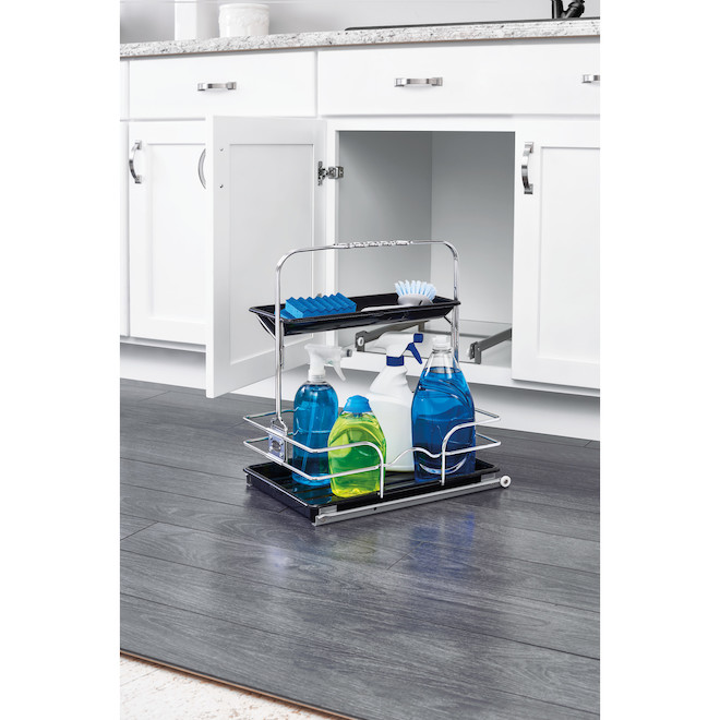 Rev-A-Shelf Detachable and Sliding Undersink Caddy Organizer