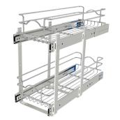 Rev-A-Shelf Two-Tier Pull-Out Organizer with Soft-Close Slides - 8.75 x 19 x 22-in