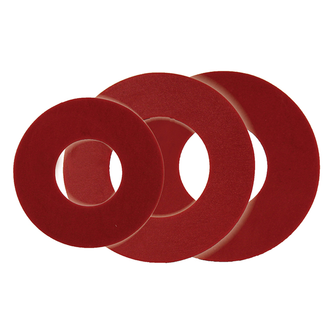 Korky Fits AquaSource Dual Flush Seals - Rubber - Red Gasket - Set of 3