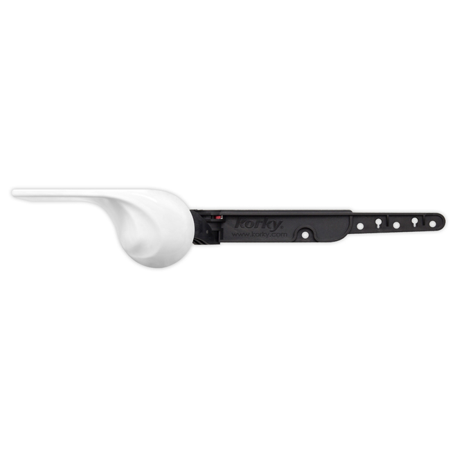 Korky Strongarm White Wave-Shaped Toilet Tank Lever