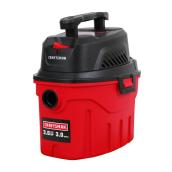 Craftsman 3-Gal. 3 HP Black/Red Plastic Wet and Dry Corded Vacuum
